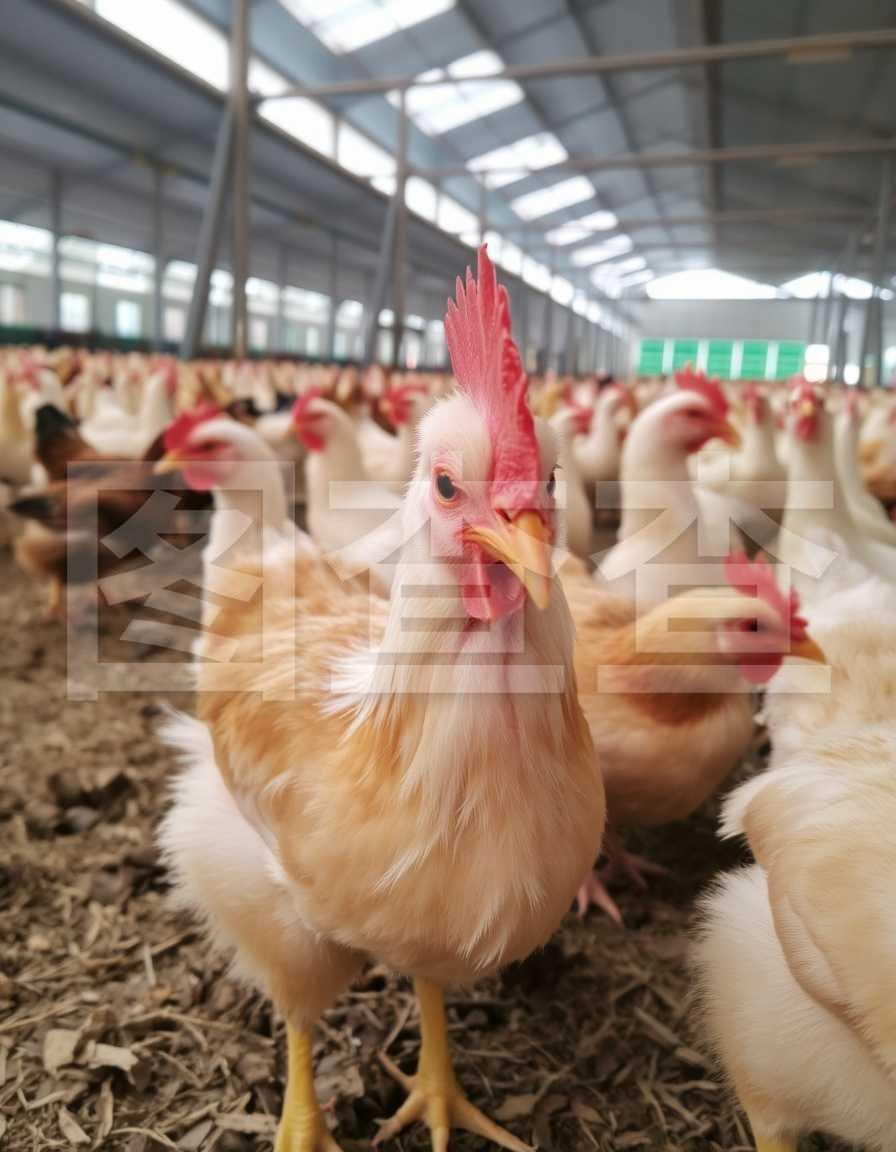 家禽養(yǎng)殖場(chǎng)的幼雞